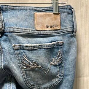 DIESEL W28 L32 Cherock Light Blue Jeans with Silver thread and bead details